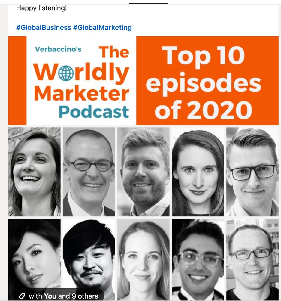 Featured in The Worldly Marketer: Top 10 episodes of 2020