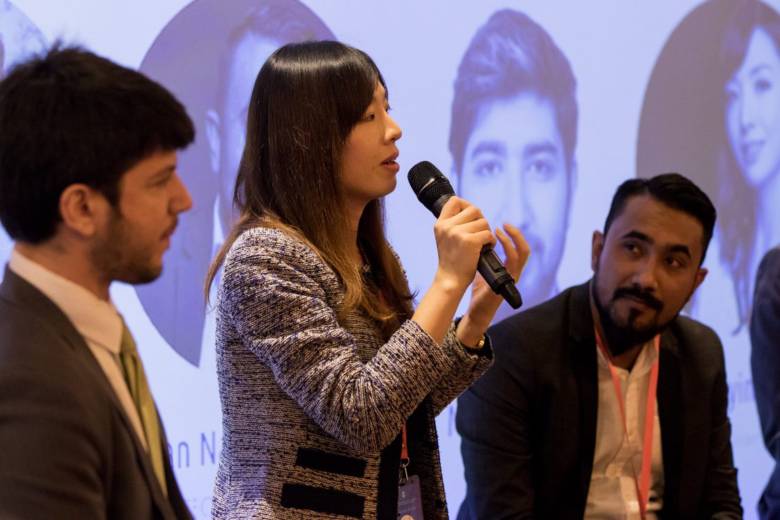 Yingying Li speaking at AGORA SCOLAR