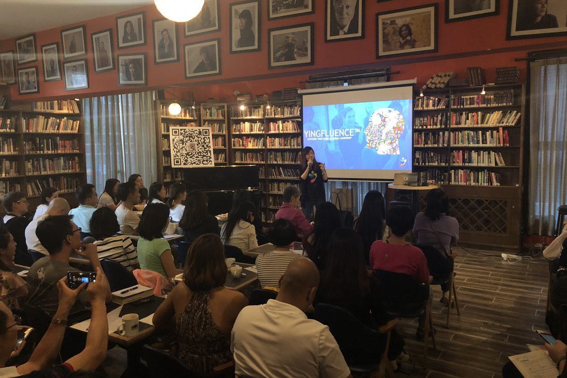 Yingying Li leading a cross-cultural leadership workshop in Beijing
